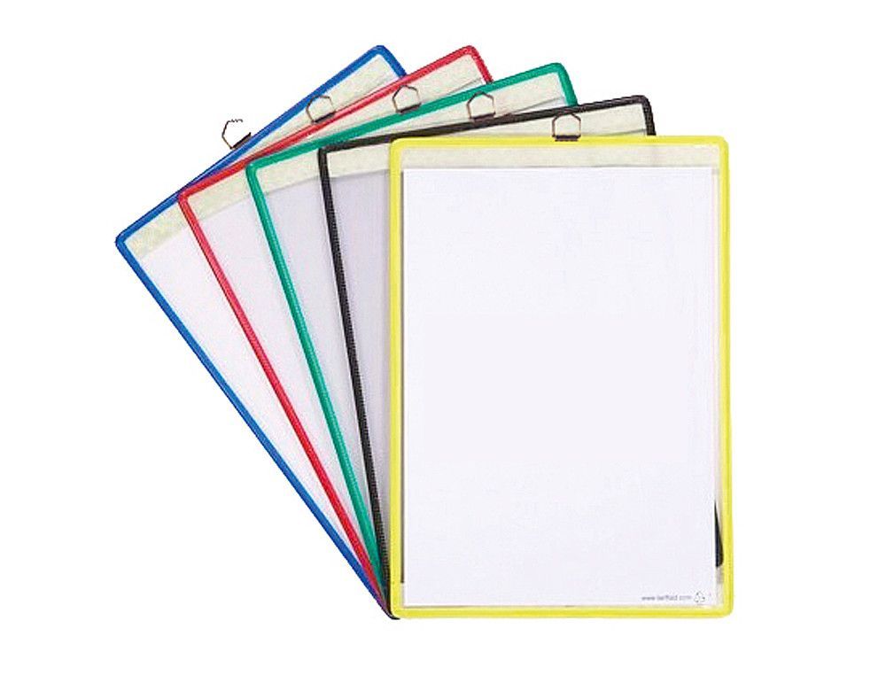 Fundas colgantes Tarifold paquete 5 PVC con anilla