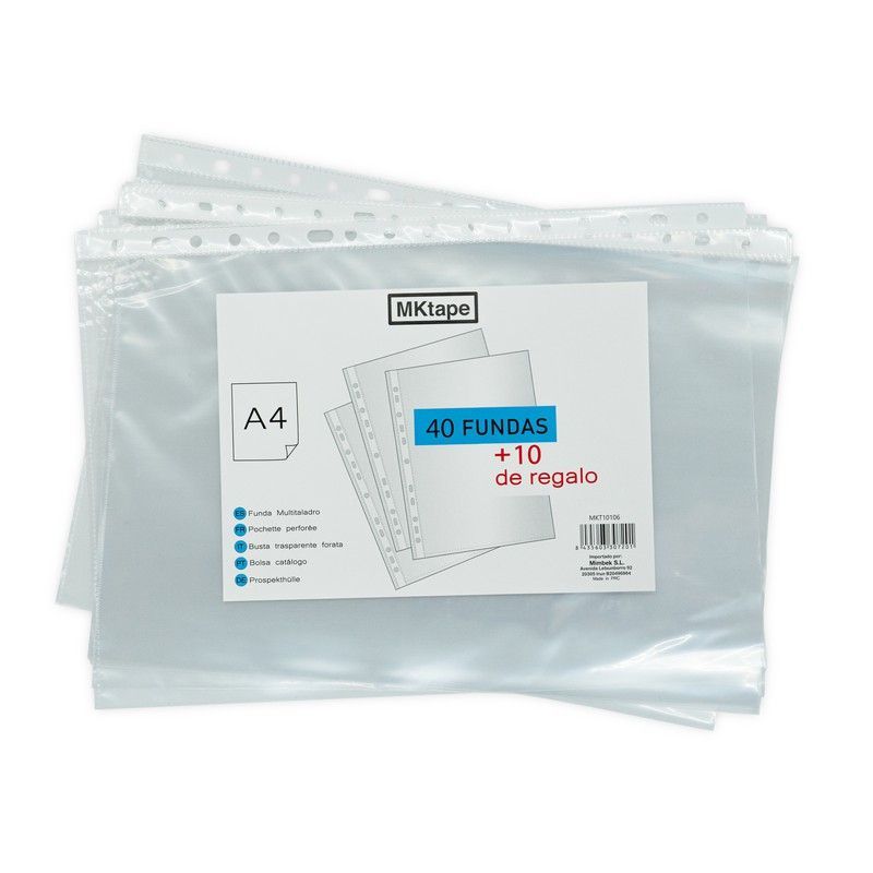 Fundas multitaladro 40 + 10 A4
