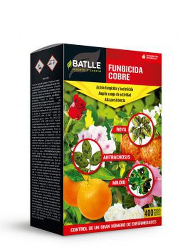 Fungicida de cobre, contra el mildiu, roya...