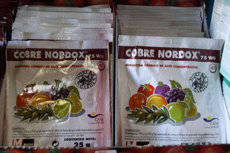 Fungicida de cobre nordox, monodosis