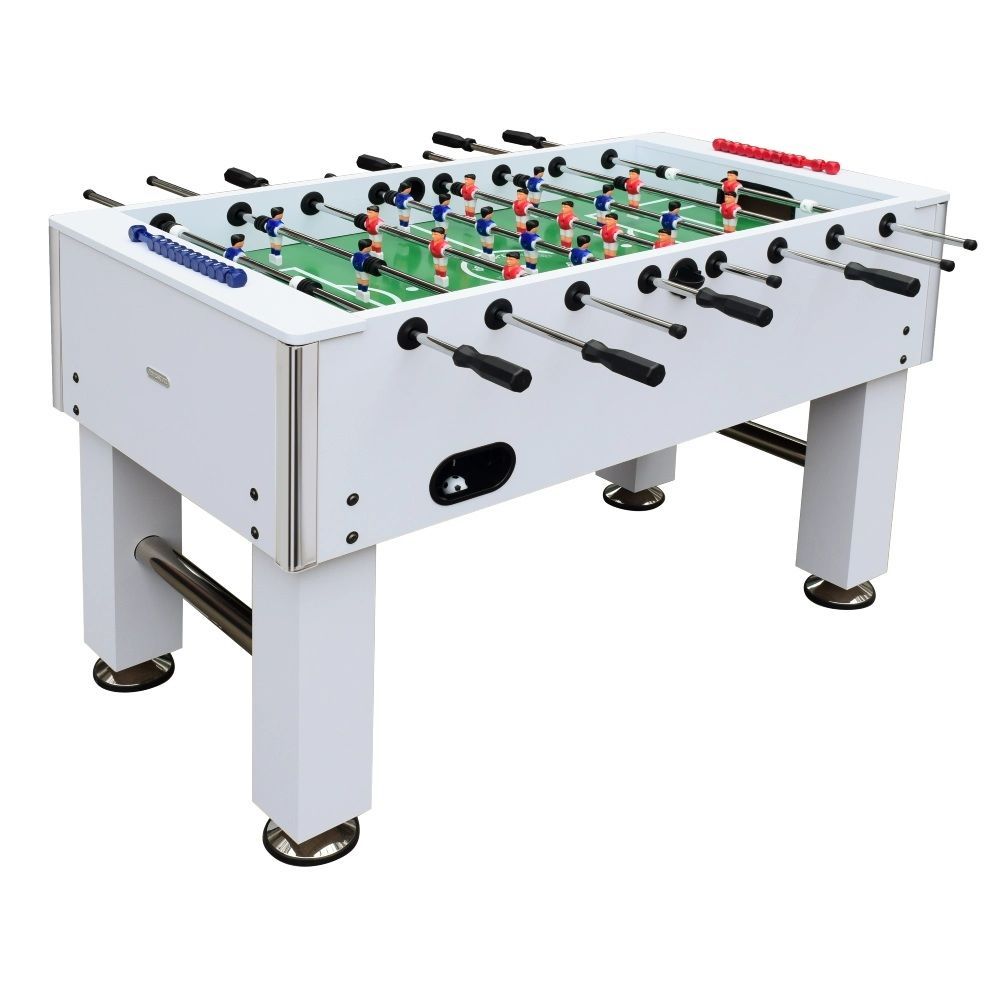 Futbolín Semi Profesional Salón Blanco con Jugadores Clásicos (Piernas Juntas) PL0537