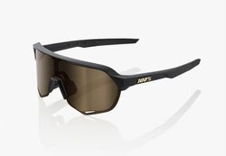 Gafas 100% S2 Matte black Soft gold mirror lens