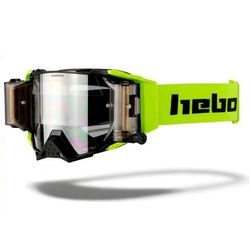 Gafas Moto Hebo Atom Amarillas con Roll Off Kit HG1009Y