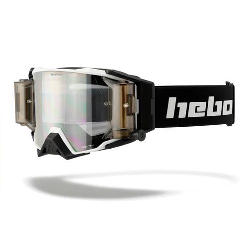 Gafas Off-Road Hebo Atom Blancas con Roll Off Kit HG1009B