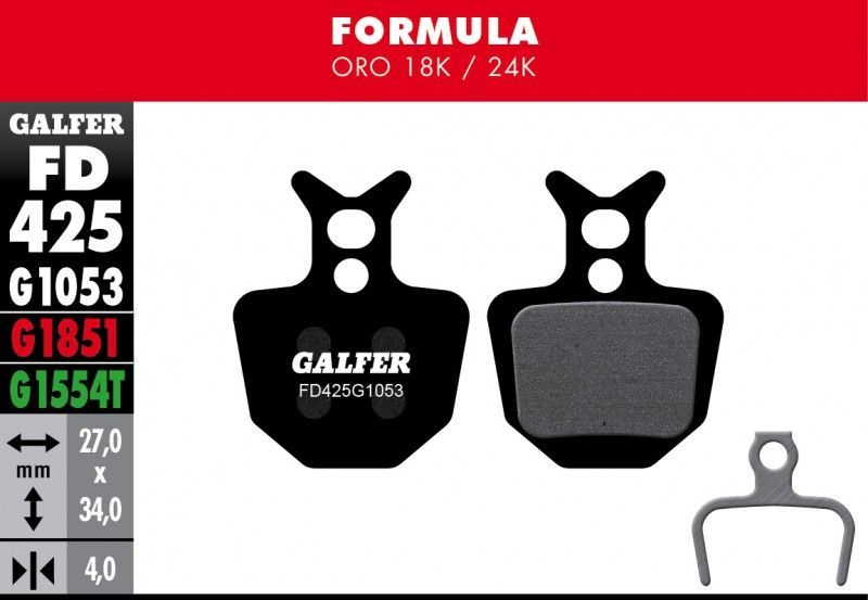 Galfer bike standard brake pad formula oro