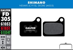 Galfer bike standard brake pad shimano nexave