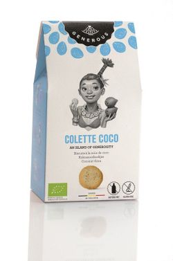 Galleta géneros sin gluten colette coco 120 grs