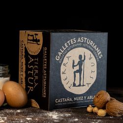 Galletas Asturianas de Castaña Nuez y Avellana Tierra Astur 400 grs