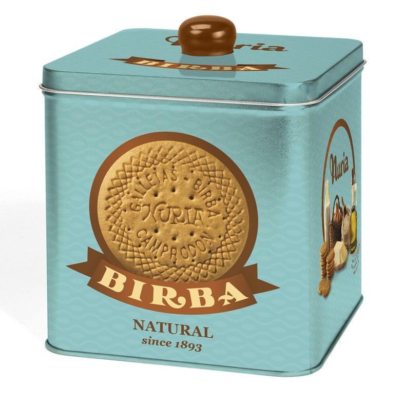Galletas nuria original lata 580 gramos turquesa