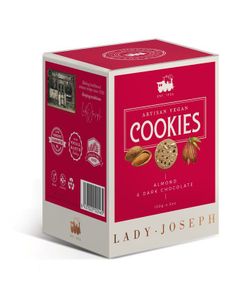 Galletas Veganas Almendra & Chocolate Negro Lady Joseph 130 grs