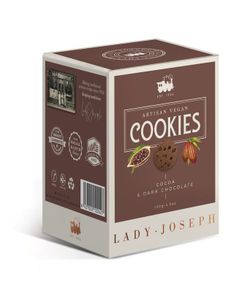 Galletas Veganas Cacao & Chocolate Negro Lady Joseph 130 grs