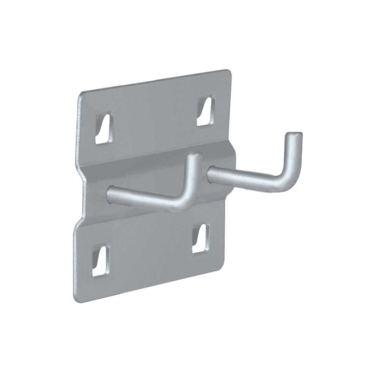 Gancho doble, 35 mm, con punta doblada