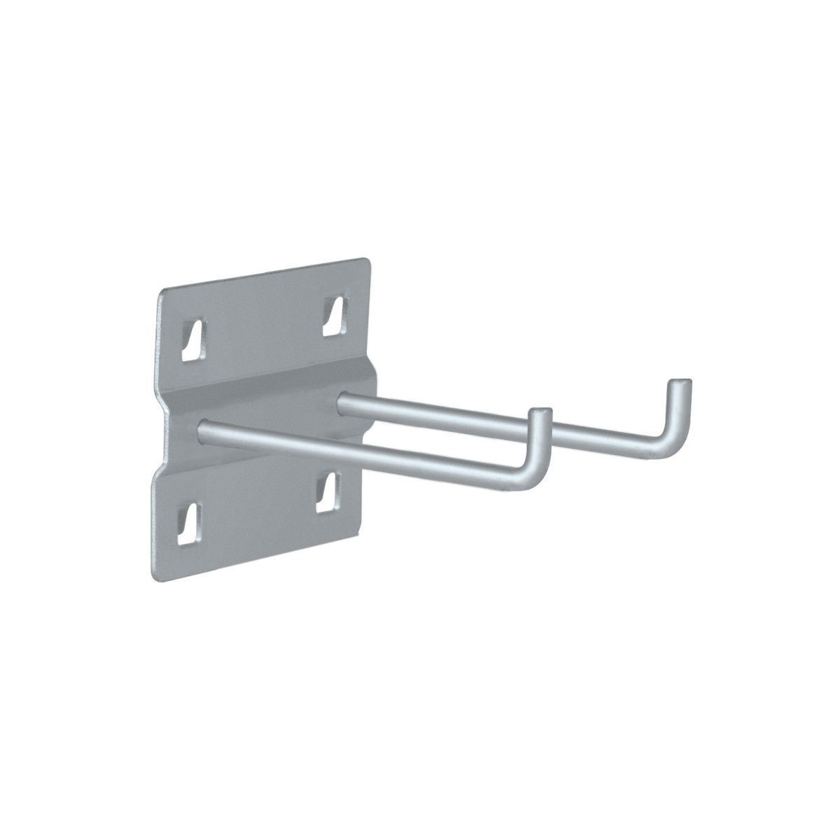 Gancho doble, 87 mm, con punta doblada