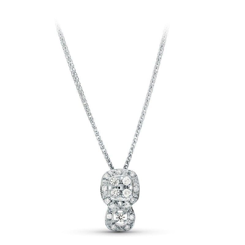 Gargantilla Oro Blanco 18kts 42cm 20428-3 Circonitas