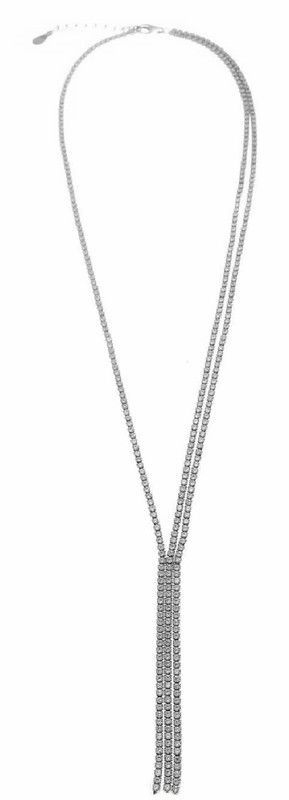 Gargantilla Salvatore de plata de ley engastada en circonitas