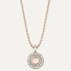 Gargantilla SUNFIELD Classy Round Cuarzo Rosa. CL061194/15