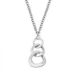 Gargantilla Xernus Acero 3042-AA 3 Aros Entrelazados