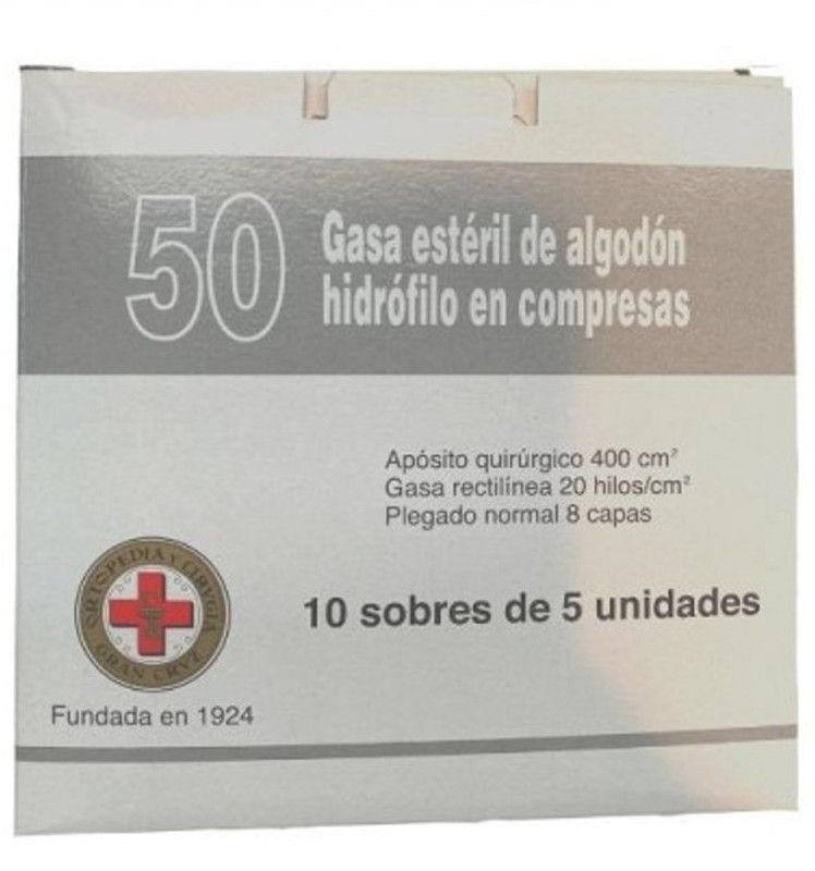 Gasa Gran Cruz 50uds