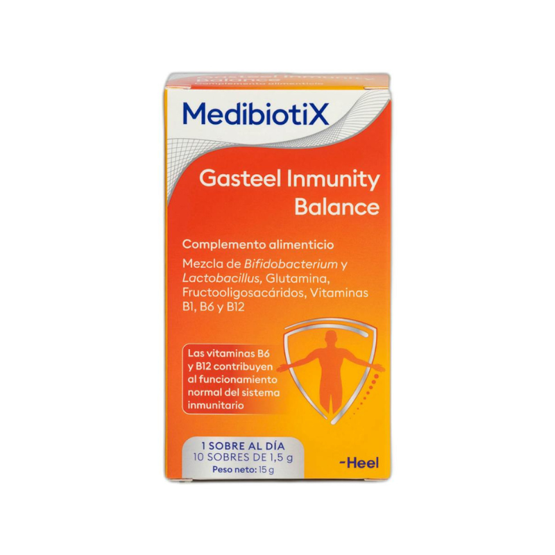 Gasteel Inmunity Balance 10 sobres – Simbiótico con Glutamina & Vitaminas B