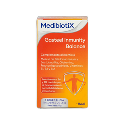 Gasteel Inmunity Balance 10 sobres – Simbiótico con Glutamina & Vitaminas B