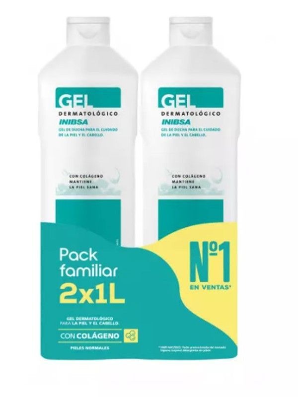 Gel Inibsa Pack Viaje Dermatológico 2x1000ml