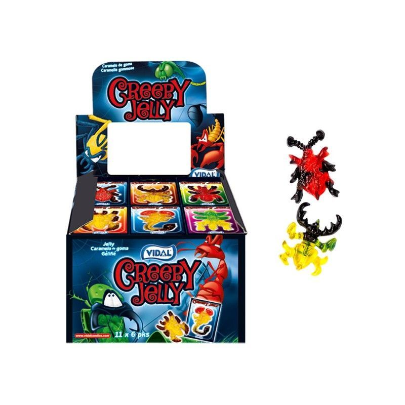 Gelatina Creepy Jelly de Vidal. Gelatina terrorífica Halloween