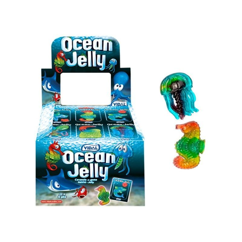 Gelatinas Ocean Jelly (66 unidades) de Vidal. Gelatina de animales marinos