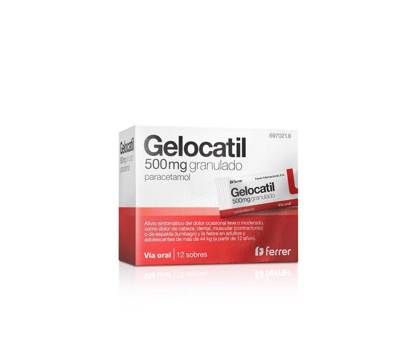 Gelocatil 500 Mg 12 Sobres Granulado