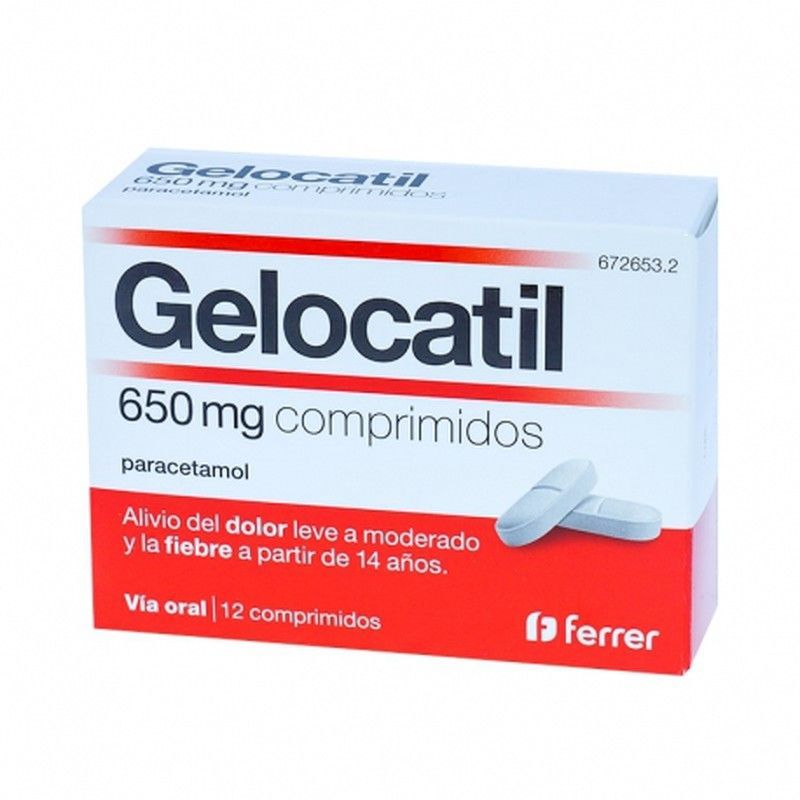 Gelocatil 650 Mg 12 Comprimidos (Tiras)