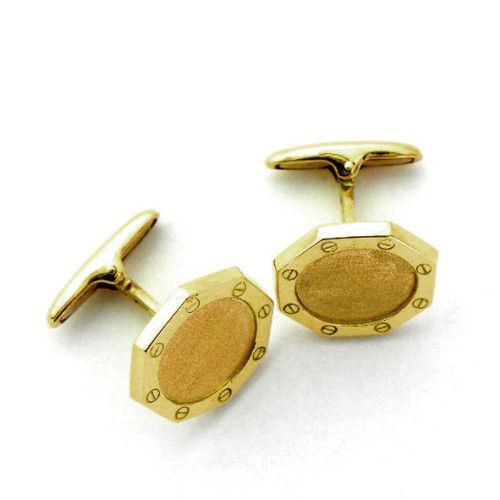 Gemelos Oro 18kts Octogonal Bisel GA1/10044