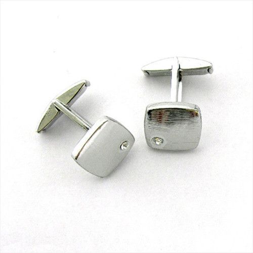 Gemelos Plata Cuadrado Circonita GP202/31