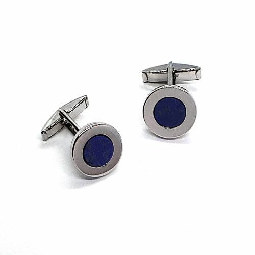 Gemelos Plata Redondo Lapislázuli GP202/53/LP