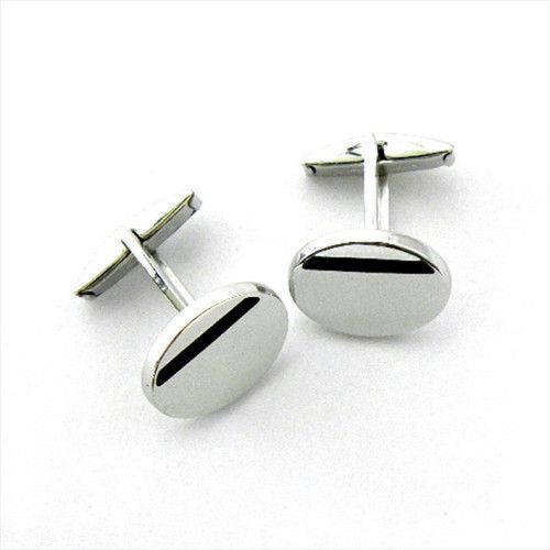 Gemelos Plata Redondo Liso GP202/49