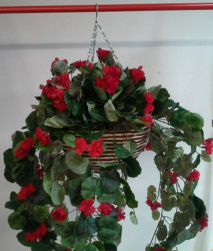 Geranio Colgante Artificial XL