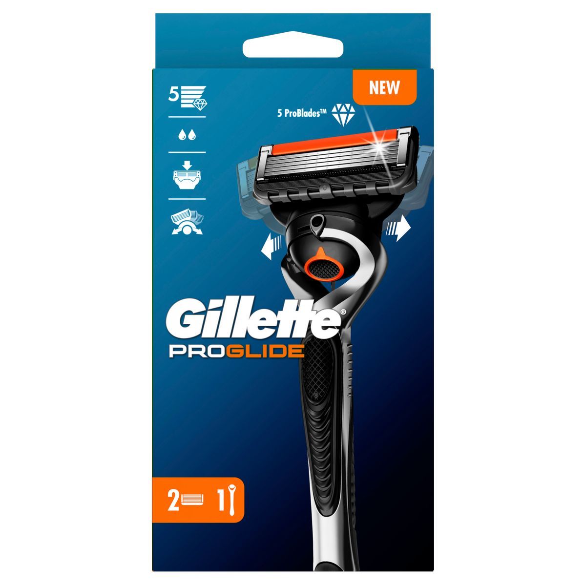 Gillette Proglide Maquina + 2 Rec