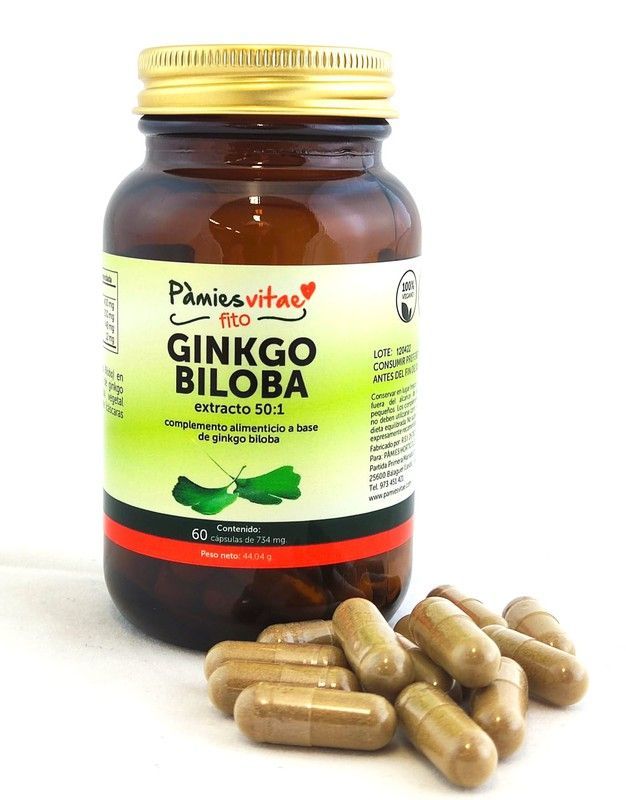Ginkgo biloba PV (60 cápsulas) Cápsulas