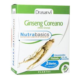Ginseng Coreano 60 cápsulas Nutrabasicos de Drasanvi
