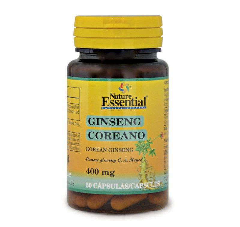 Ginseng Koreano 400 Mg 50 Caps