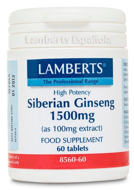 Ginseng Siberiano 1500mg 60 Caps