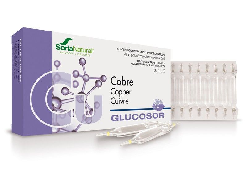 Glucosor Cobre 28 Ampolllas X 2ml Soria Natural