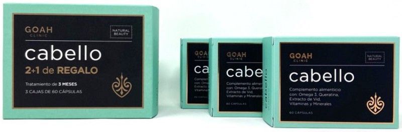 GOAH Clinic Pack Cabello 2+1 3X60 Cápsulas