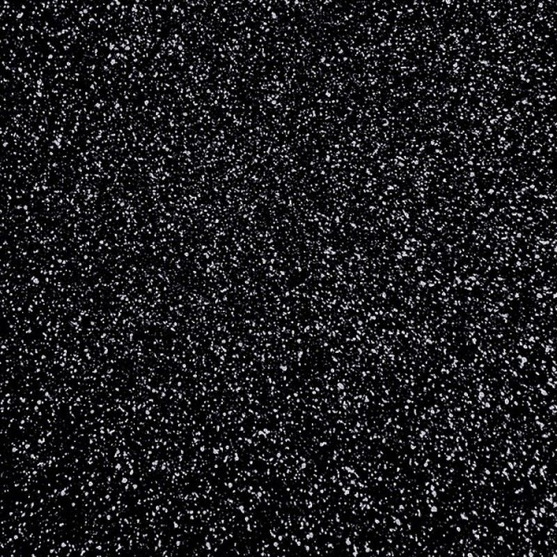 Goma Eva purpurina 400 mm x 600 mm negro