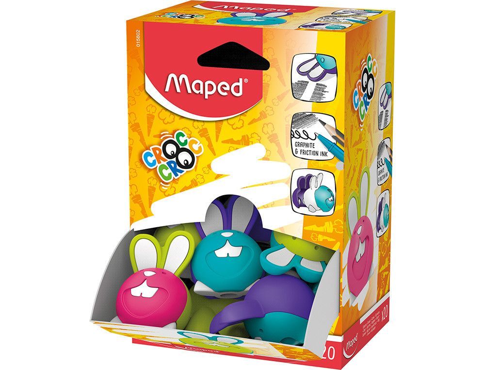 Goma maped croc croc duo conejo colores surtidos