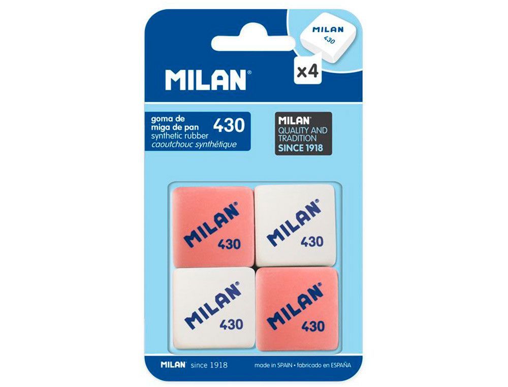 Goma milan 430 blister de 4 unidades