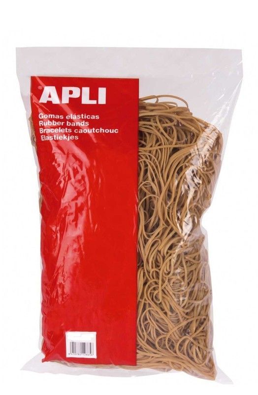 Gomas elásticas 100 x 2 mm en bolsa 100 g