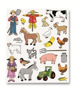 Gomets en bolsa apli con motivos temáticos