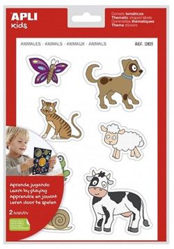 Gomets Maxi temáticos Animales 2 hojas