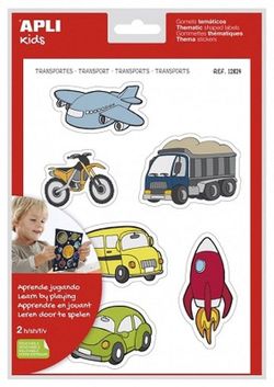 Gomets Maxi temáticos Vehículos 2 hojas