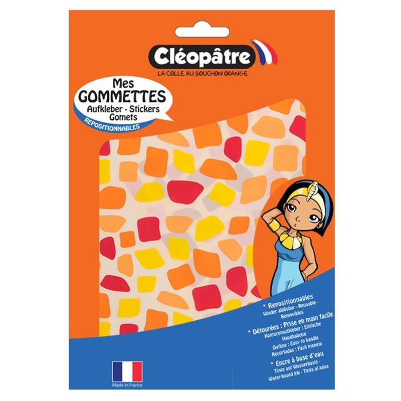 Gomets mosaico de colores