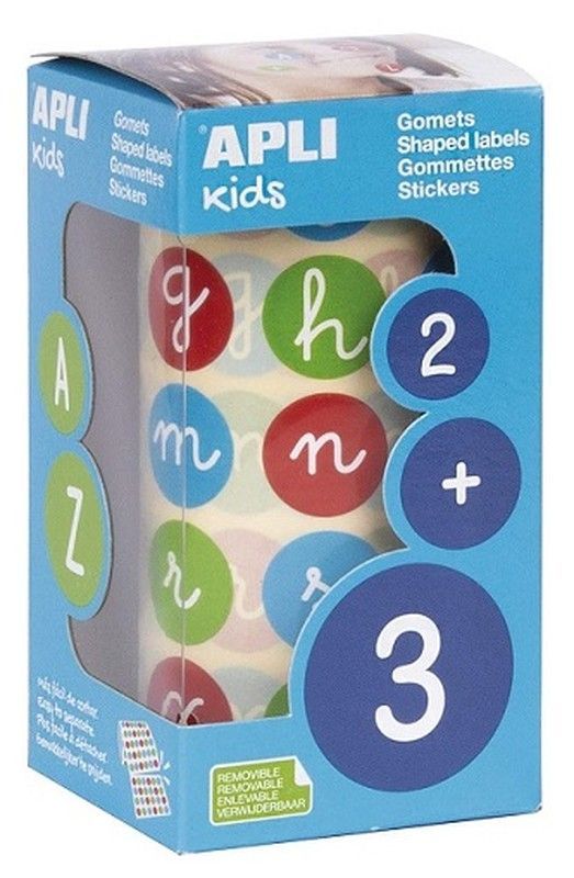 Gomets rollo abecedario minúsculas Ø 20 mm